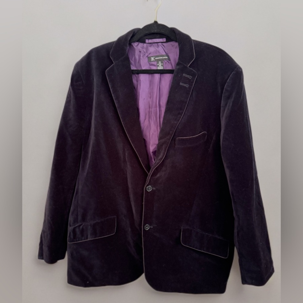 INC International Concepts Black & purple Blazer
